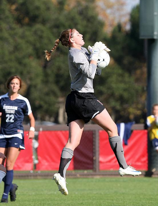 007NCAA BYU vs Stanford-.JPG - 2009 NCAA Women's Soccer Championships second round, Brigham Young University vs. Stanford. Stanford wins 2-0 and advances to the round of 16.